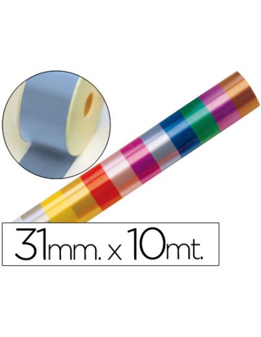 Cinta fantasia 10 mt x 31 mm celeste