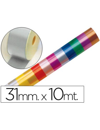 Cinta fantasia 10 mt x 31 mm plata