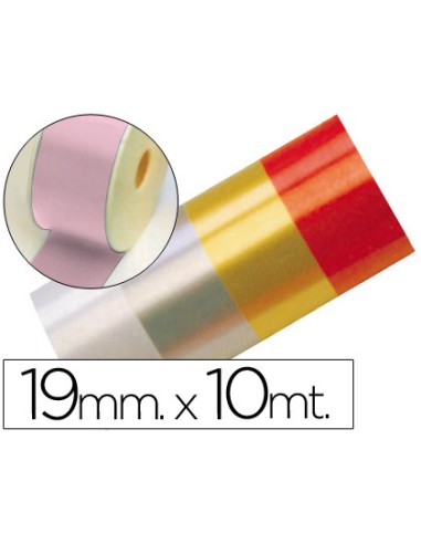 Cinta fantasia 10 mt x 19 mm rosa