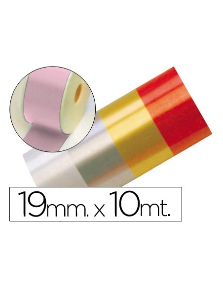 Cinta fantasia 10 mt x 19 mm rosa