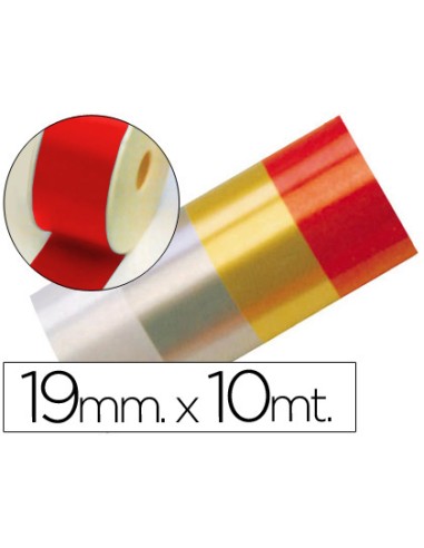 Cinta fantasia 10 mt x 19 mm rojo