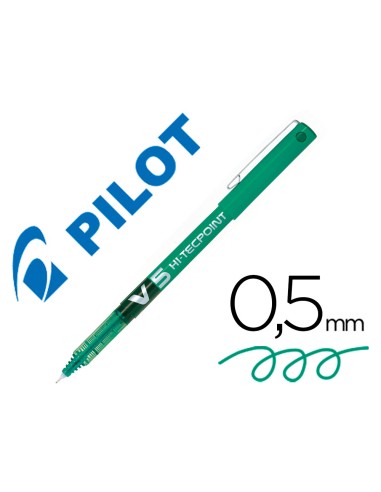 Rotulador pilot punta aguja v 5 verde 05 mm