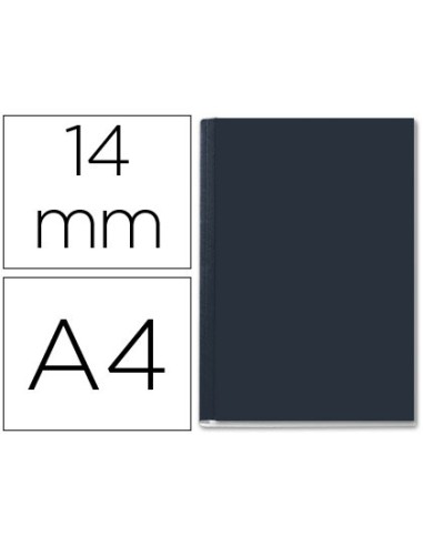 Tapa de encuadernacion channel rigida 35575 negra lomo c capacidad 106 140 hojas