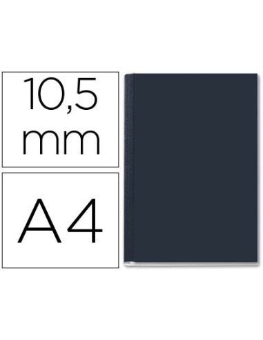 Tapa de encuadernacion channel rigida 35570 negra lomo b capacidad 71 105 hojas