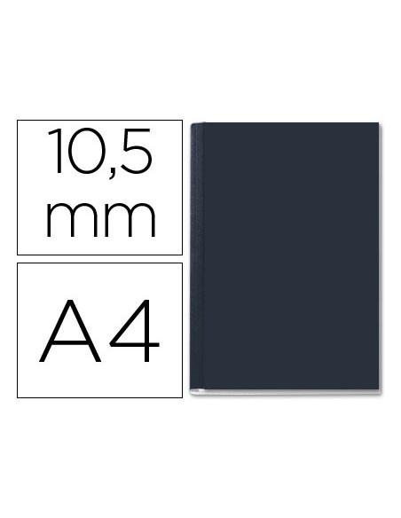 Tapa de encuadernacion channel rigida 35570 negra lomo b capacidad 71 105 hojas