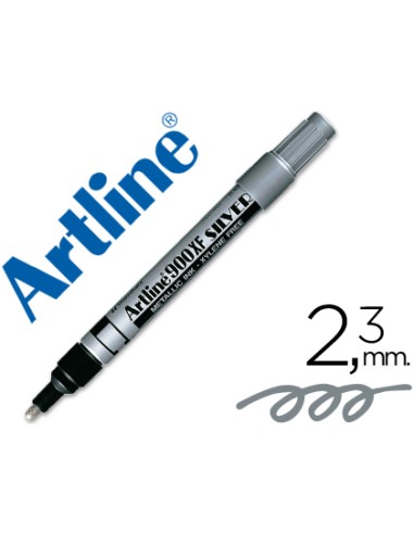 Rotulador artline marcador permanente tinta metalica ek 900 plata punta redonda 23 mm
