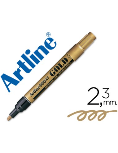 Rotulador artline marcador permanente tinta metalica ek 900 oro punta redonda 23 mm