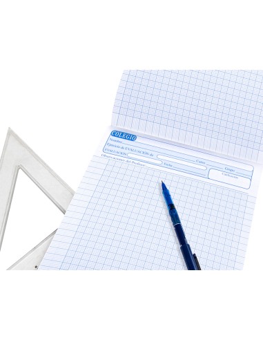 Bloc examenes liderpapel cuadro 2mm folio 40 hojas 60g m2
