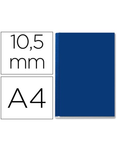 Tapa de encuadernacion channel rigida 35572 azul lomo b capacidad 71 105 hojas