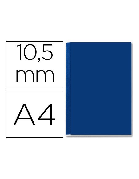 Tapa de encuadernacion channel rigida 35572 azul lomo b capacidad 71 105 hojas