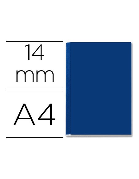 Tapa de encuadernacion channel rigida 35577 azul lomo c cpacidad 106 140 hojas