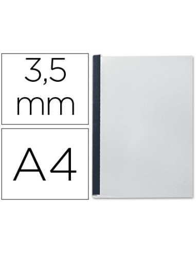 Tapa de encuadernacion channel flexible 35541 negra lomo aa capacidad 10 35 hojas