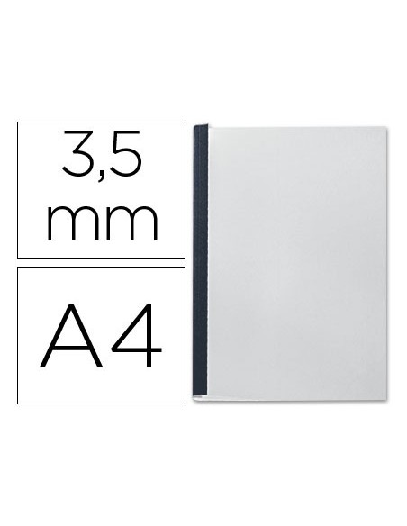 Tapa de encuadernacion channel flexible 35541 negra lomo aa capacidad 10 35 hojas