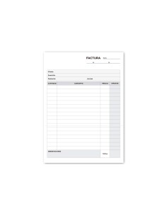 Talonario liderpapel facturas cuarto original y copia t217 sin iva
