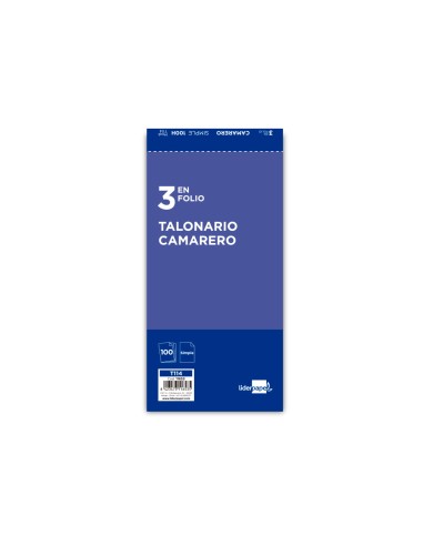 Talonario liderpapel camarero 3 fº original t114