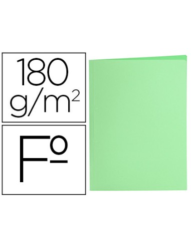 Subcarpeta liderpapel folio verde pastel 180g m2