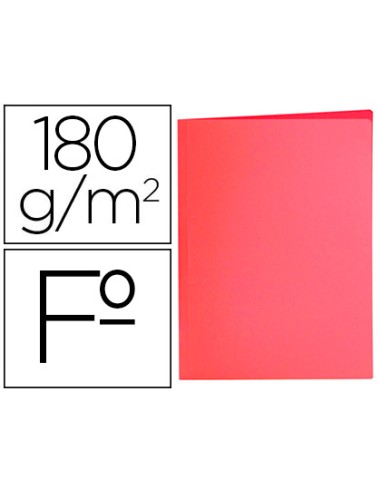 Subcarpeta liderpapel folio rojo pastel 180g m2