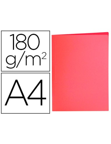 Subcarpeta liderpapel a4 rojo pastel 180g m2