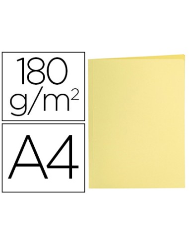 Subcarpeta liderpapel a4 amarillo pastel 180g m2