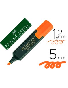 Rotulador faber fluorescente 48 15 naranja