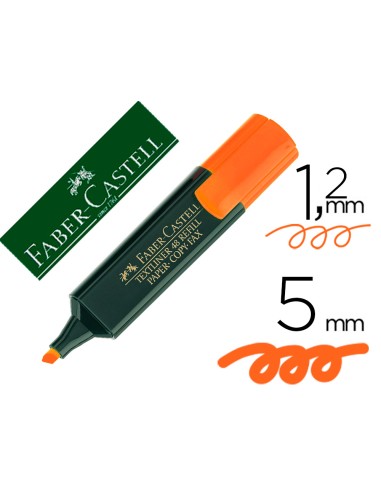 Rotulador faber fluorescente 48 15 naranja