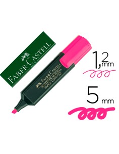 Rotulador faber fluorescente 48 28 rosa