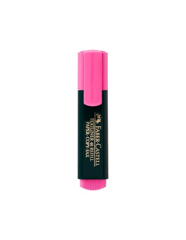Rotulador faber fluorescente 48 28 rosa