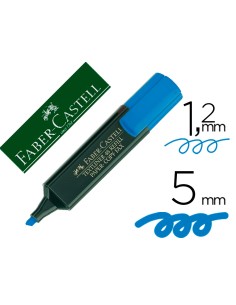 Rotulador faber fluorescente 48 51 azul