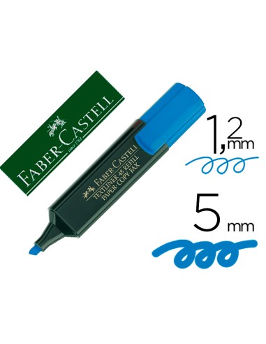 Rotulador faber fluorescente 48 51 azul