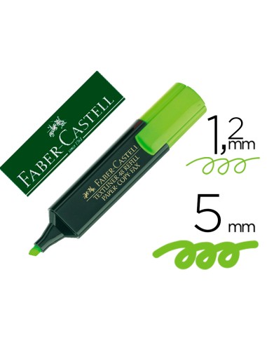 Rotulador faber fluorescente 48 63 verde