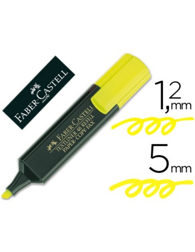 Rotulador faber fluorescente 48 07 amarillo