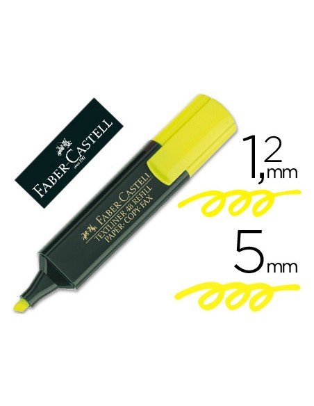 Rotulador faber fluorescente 48 07 amarillo