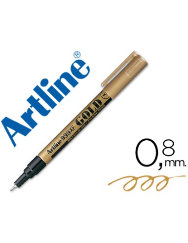 Rotulador artline marcador permanente tinta metalica ek 999 oro punta redonda 08 mm