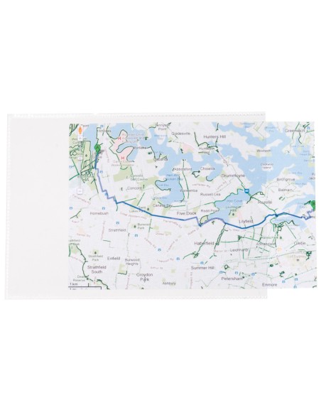 Funda portacarnet q connect cuarto 140 micras pvc transparente 220x170mm