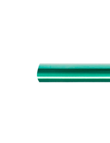 Papel metalizado verde rollo continuo de 05 x 10 mt