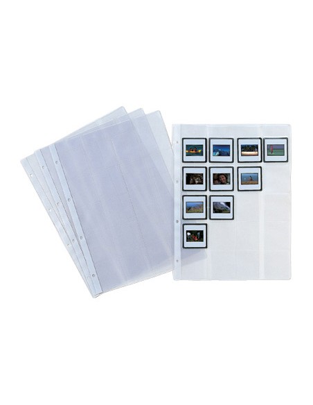 Funda diapositiva folio 2481 4 taladros para 20 diapositivas