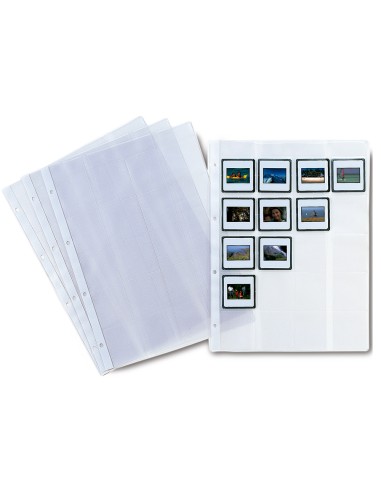 Funda diapositiva folio 2481 4 taladros para 20 diapositivas