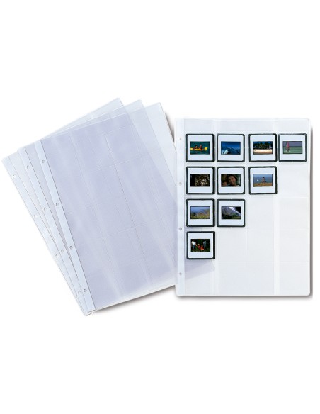 Funda diapositiva folio 2481 4 taladros para 20 diapositivas