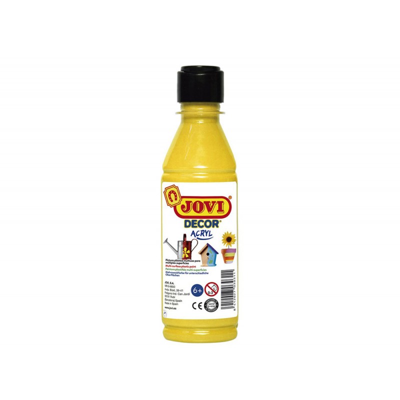 Pintura multiuso jovi jovidecor 250 ml amarillo