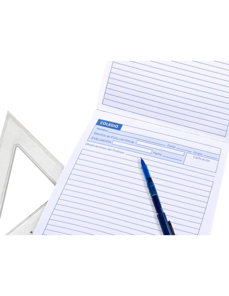 Bloc examenes liderpapel horizontal folio 40 hojas 60g m2
