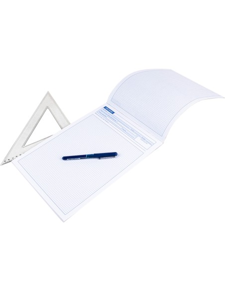 Bloc examenes liderpapel cuadro 4mm folio 40 hojas 60g m2