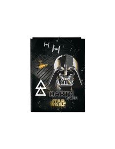 Carpeta carton folio gomas solapas 260x25x335 mm star wars fighter