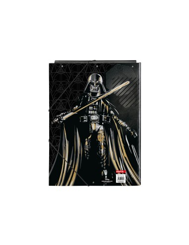 Carpeta carton folio gomas solapas 260x25x335 mm star wars fighter