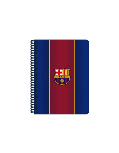 Cuaderno espiral safta cuarto 80 h 60 gr cuadro 4 mm tapa extradura fc barcelona 1 equipacion 20 21