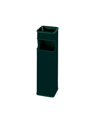 Cenicero papelera cuadrado 403 negro metalico 65x18x18 cm