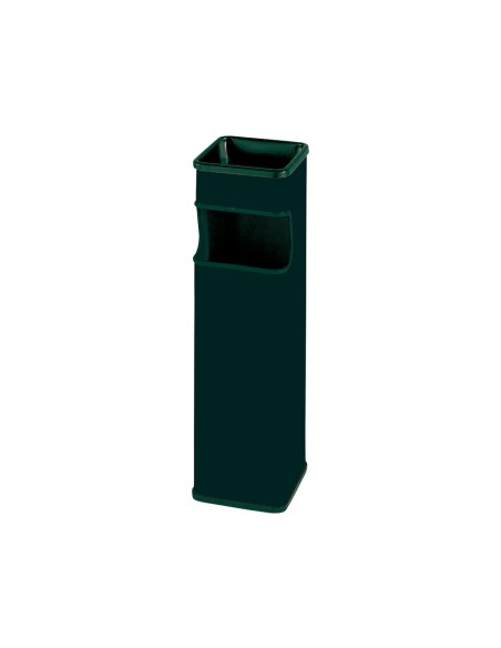 Cenicero papelera cuadrado 403 negro metalico 65x18x18 cm