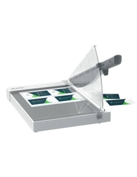 Guillotina de palanca leitz precision home office a4 base plastico longitud corte 380 mm capacidad de corte 10 hojas Guillotina de palanca leitz precision home office a4 base plastico longitud corte 380 mm capacidad de corte 10 hojas