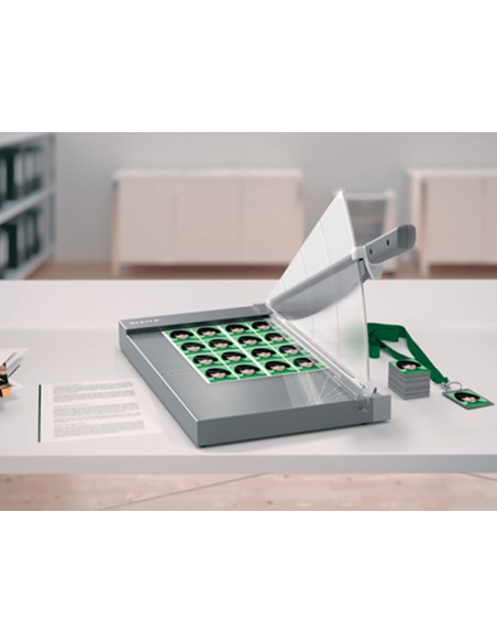 Guillotina de palanca leitz precision office pro a4 base cristal longitud corte 381 mm capacidad de corte 25 hojas Guillotina de palanca leitz precision office pro a4 base cristal longitud corte 381 mm capacidad de corte 25 hojas