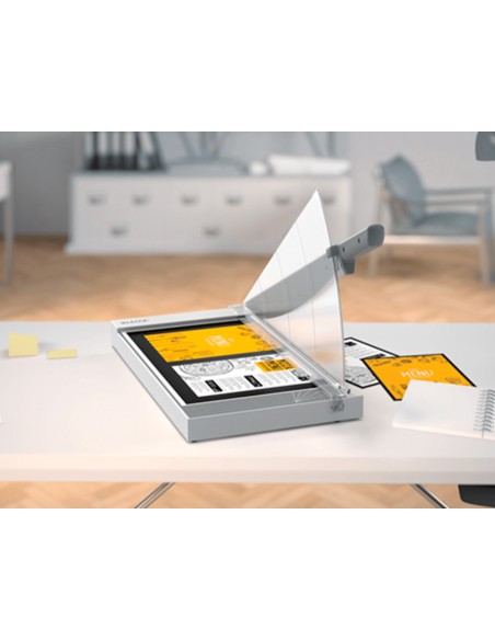 Guillotina de palanca leitz precision home office a3 base plastico longitud corte 457 mm capacidad de corte 10 Guillotina de palanca leitz precision home office a3 base plastico longitud corte 457 mm capacidad de corte 10