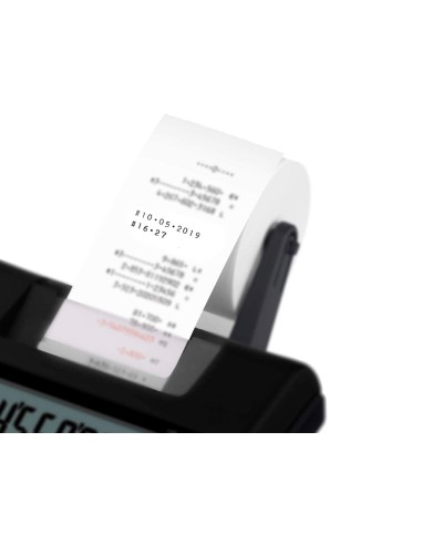 Calculadora casio hr 150rce impresora pantalla lc papel 58 mm impresion bicolor 12 digitos ac dc color negro
